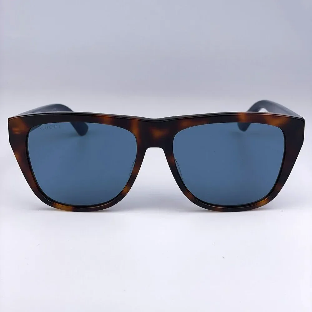 SALE! NEW Gucci Web GG0926S 002 Havana Blue Rectangle Men Sunglasses